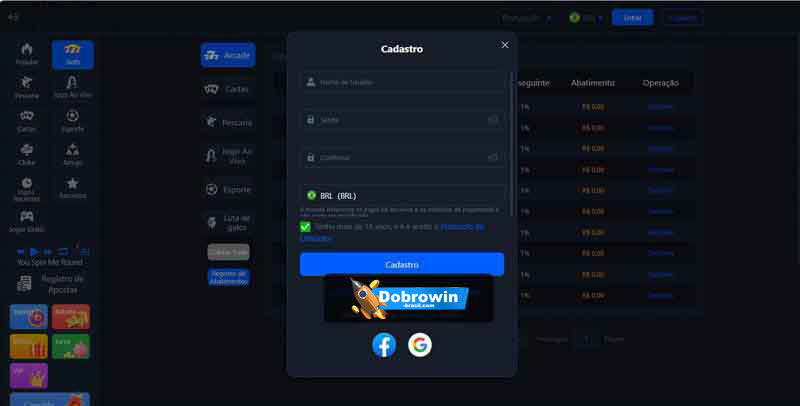 Site de aposta com bonus